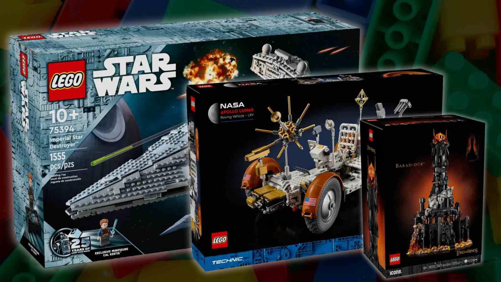 Three of the upcoming LEGO sets