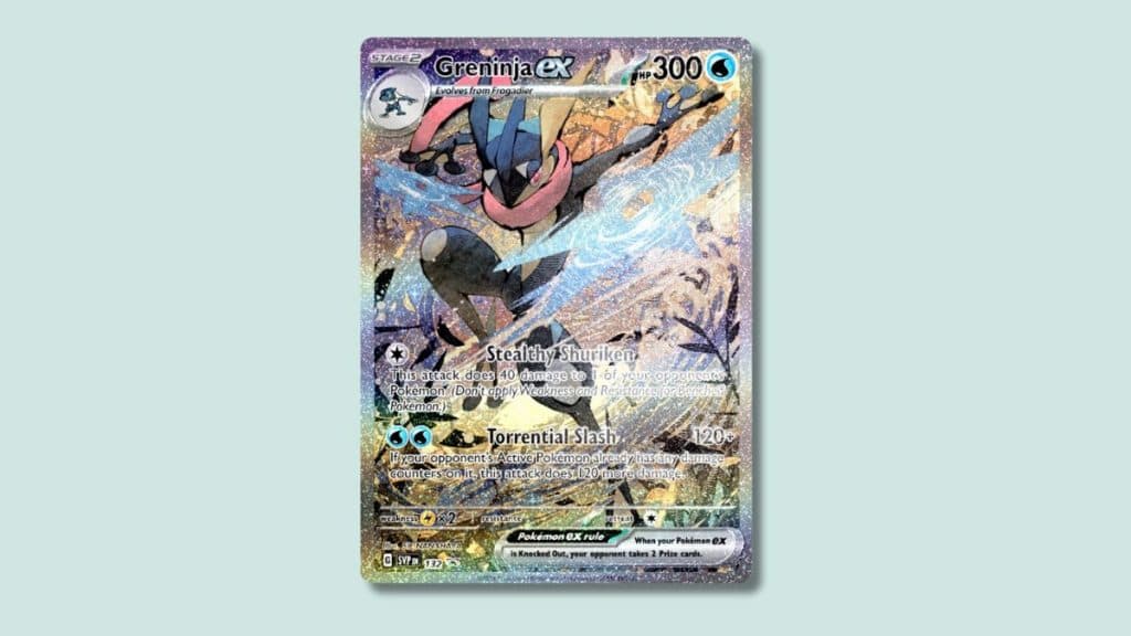 Greninja from Shrouded Fable Pokemon TCG set.