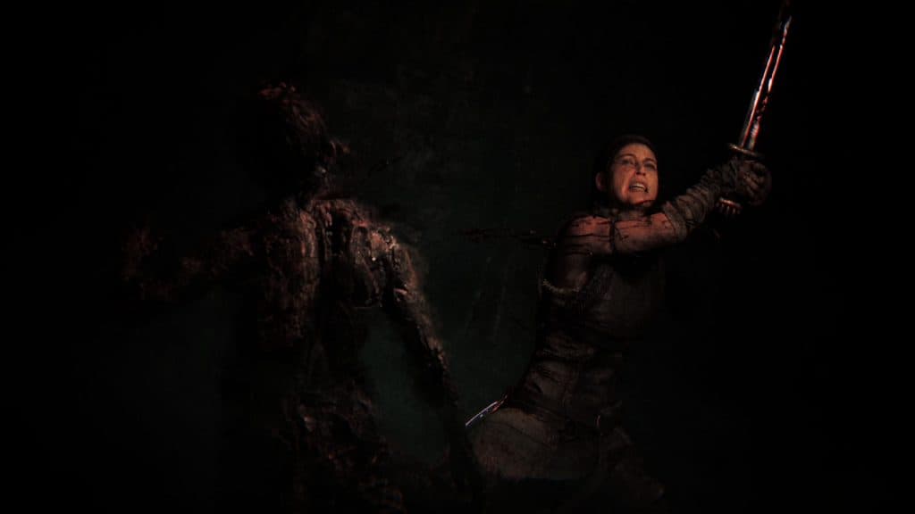 Hellblade 2 fighting an enemy