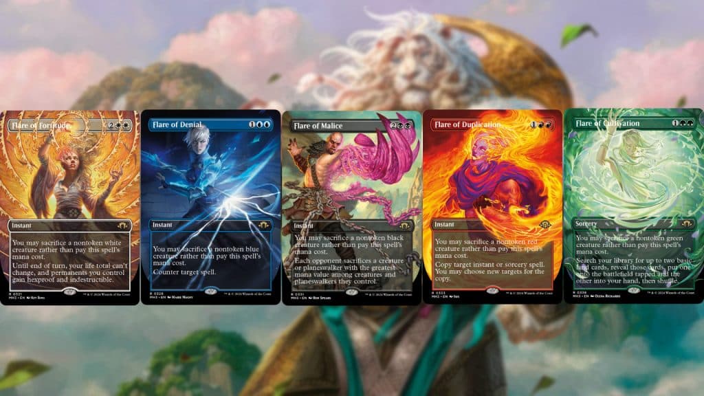 MTG Modern Horizons 3 cycle of Flare cards