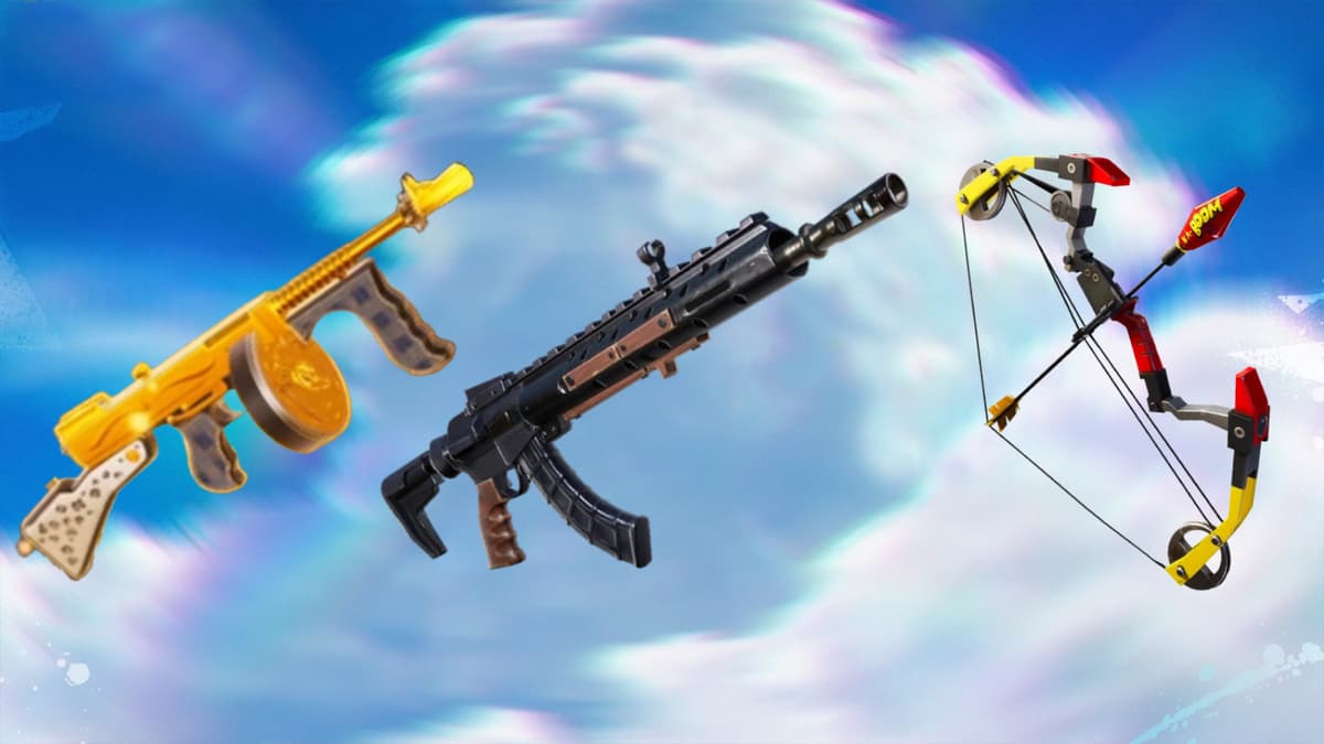 All Fortnite Mythic weapons in Chapter 2 Remix.