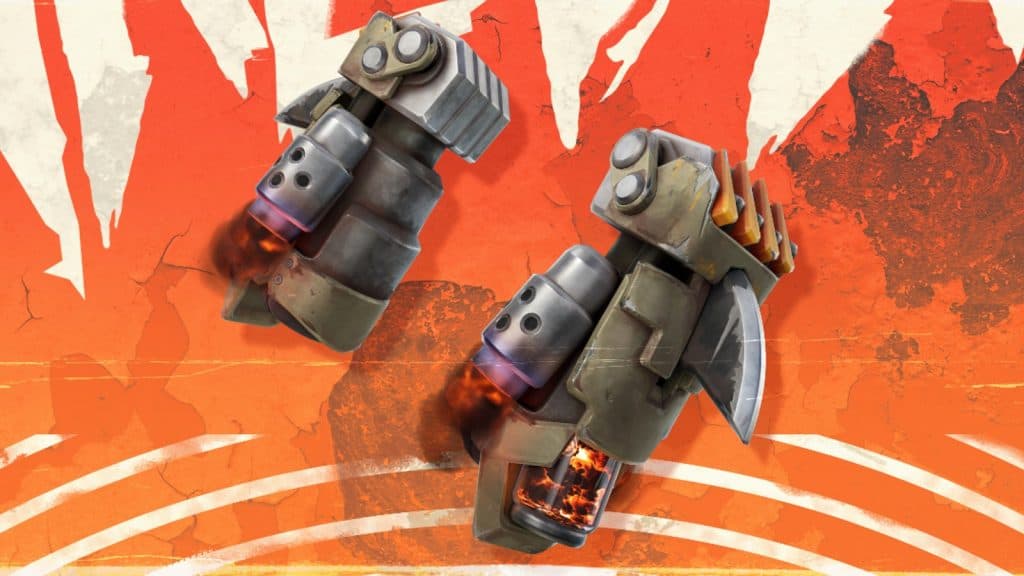 An image of the Nitro Fists melee weapon in Fortnite Chapter 5 Season 3.