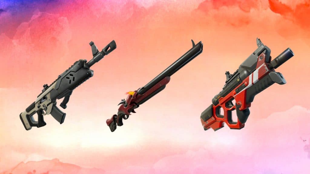 Fortnite Expertise Quests weapons to use: Assault Rifle, Shotgun, and SMG.