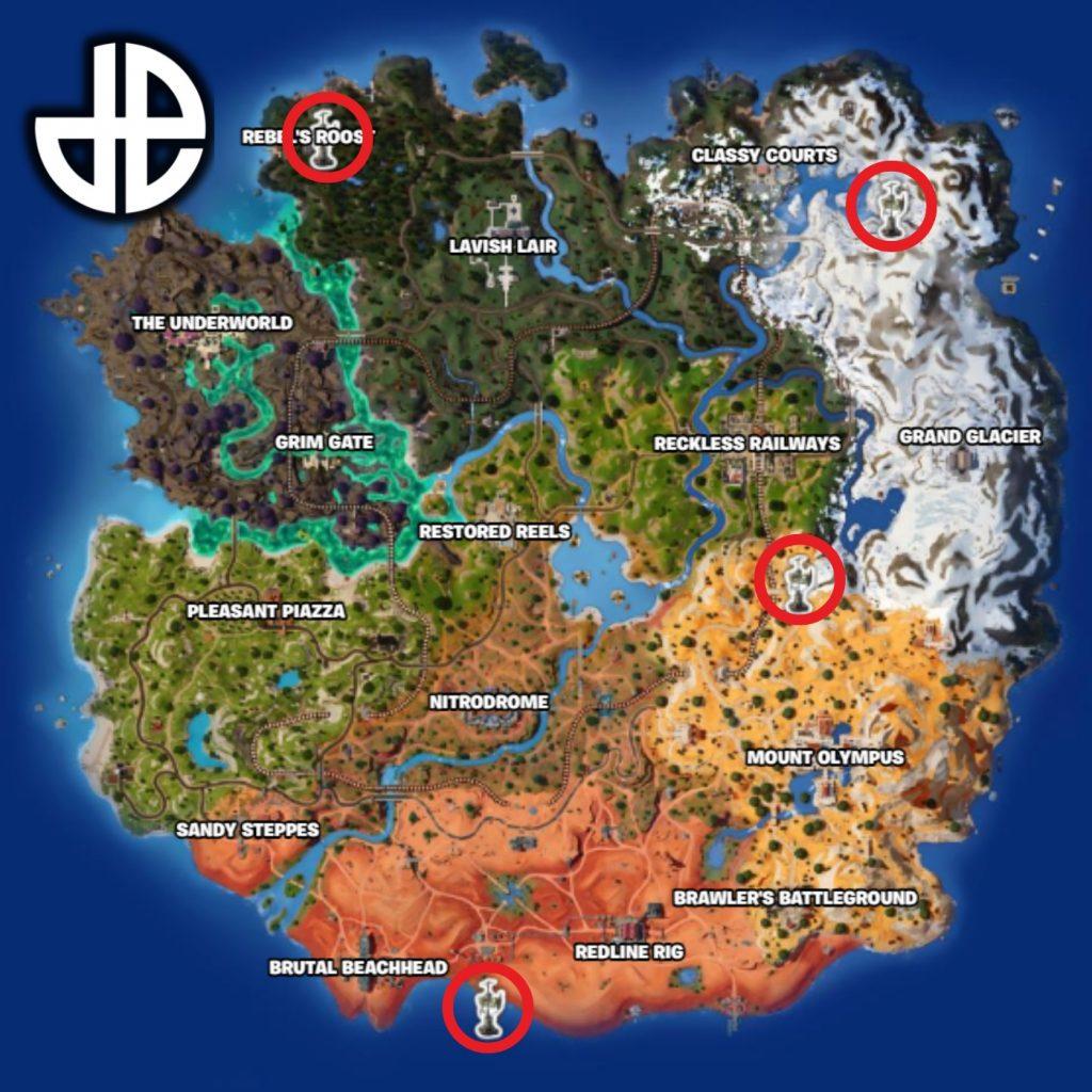 Wastelander Challenge portal locations in Fortnite