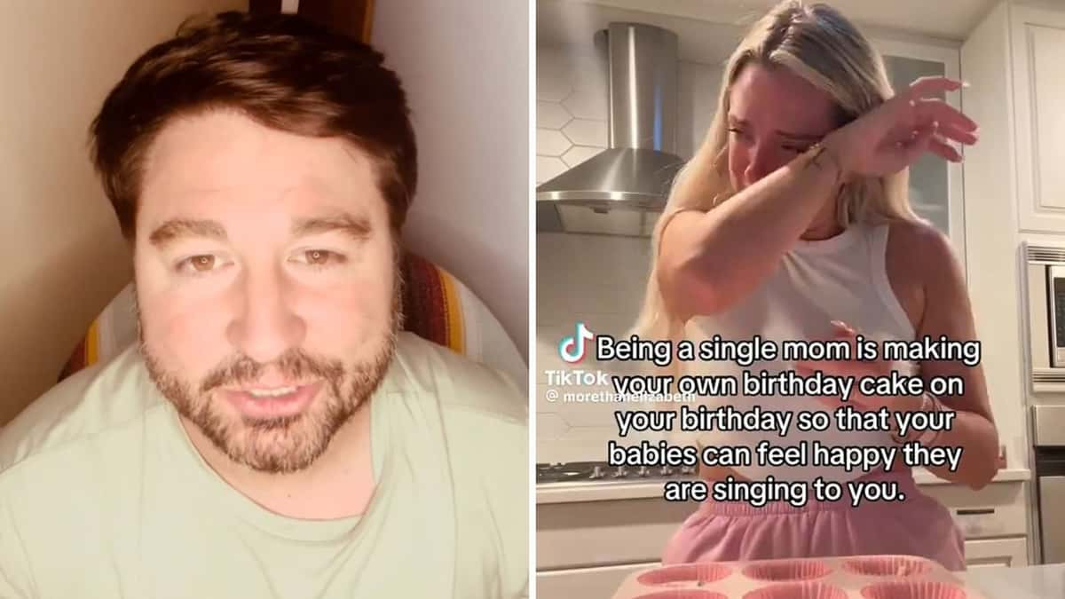 Ex-husbands responds to single mom making her own birthday cake