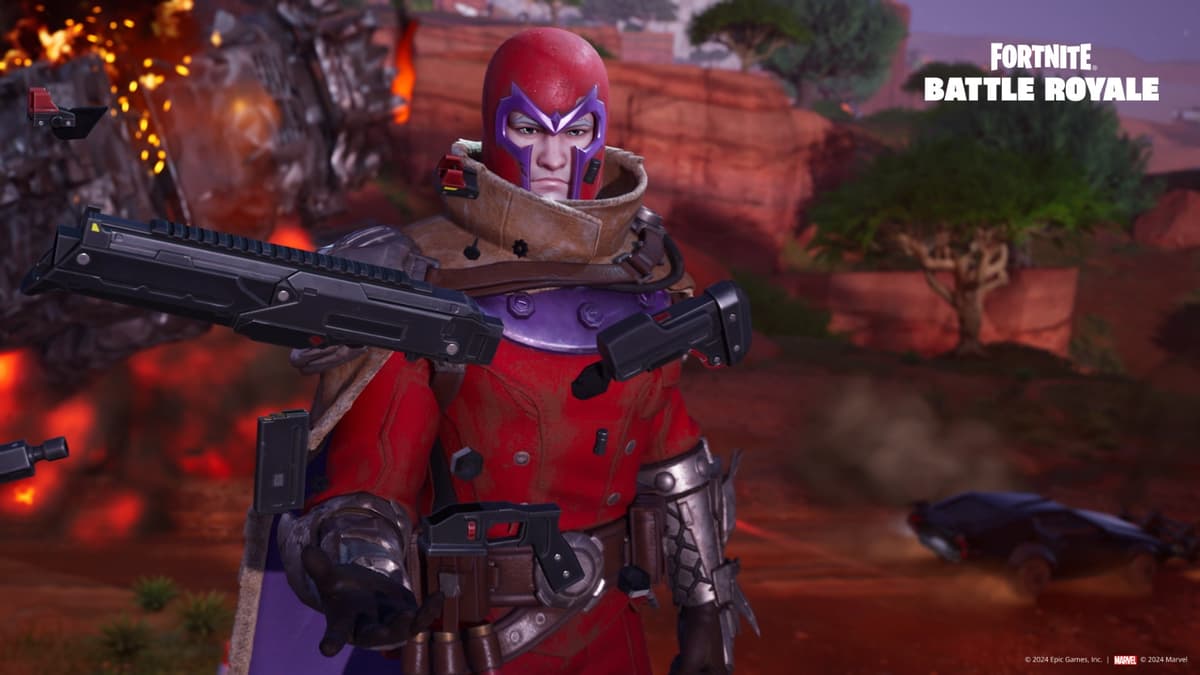 Wastelander Magneto Fortnite NPC.