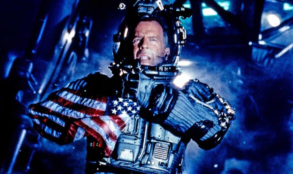 Bruce Willis as Harry in Armageddon