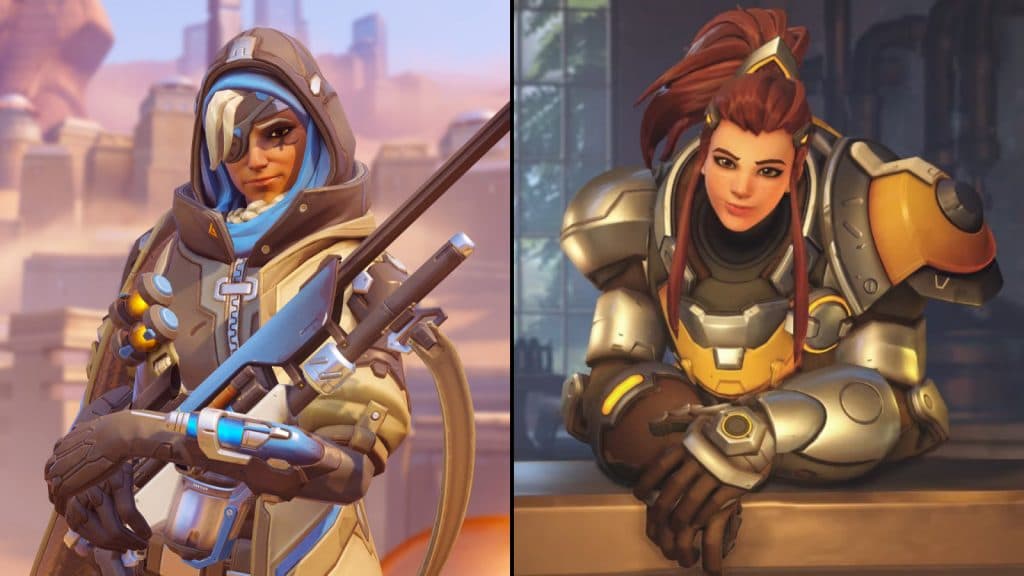 Ana and Brigitte from Overwatch 2 side by side