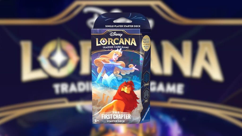 Disney Lorcana Sapphire Steel Starter Deck Set 1