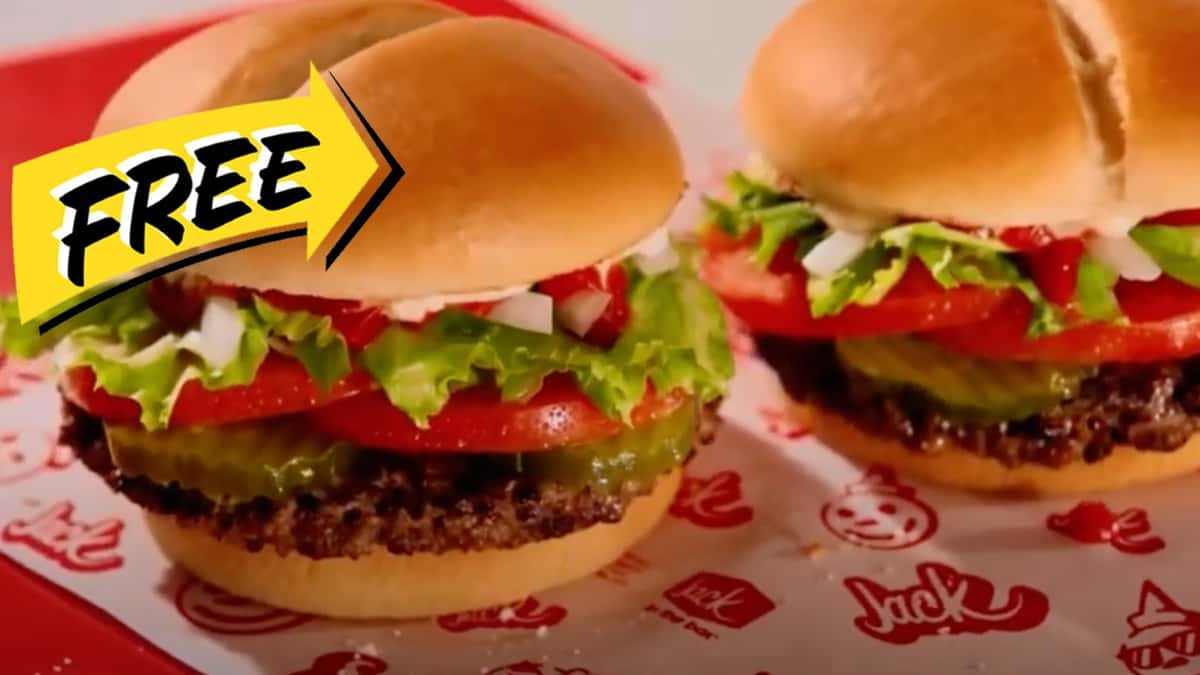 Free Jack In The Box burger