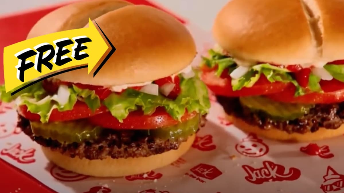 Free Jack In The Box burger