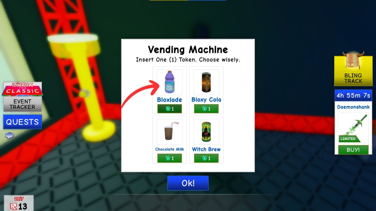 How to get the Thirst Quenchers badge in Roblox The Classic