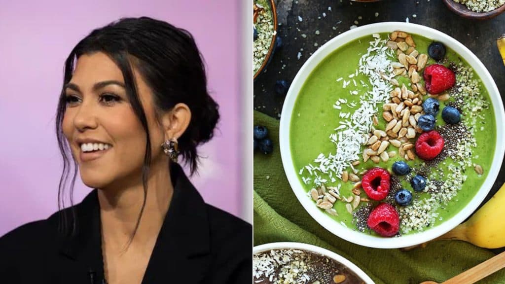 kourtney kardashian avocado smoothie bowl