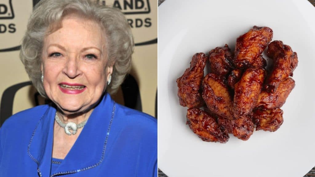 Betty White / Chicken wings