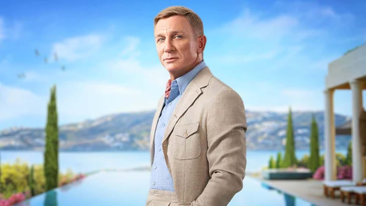 Daniel Craig as Benoit Blanc.