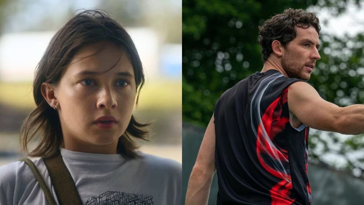 Josh O'Connor in Challengers and Cailee Spaeny in Civil War.