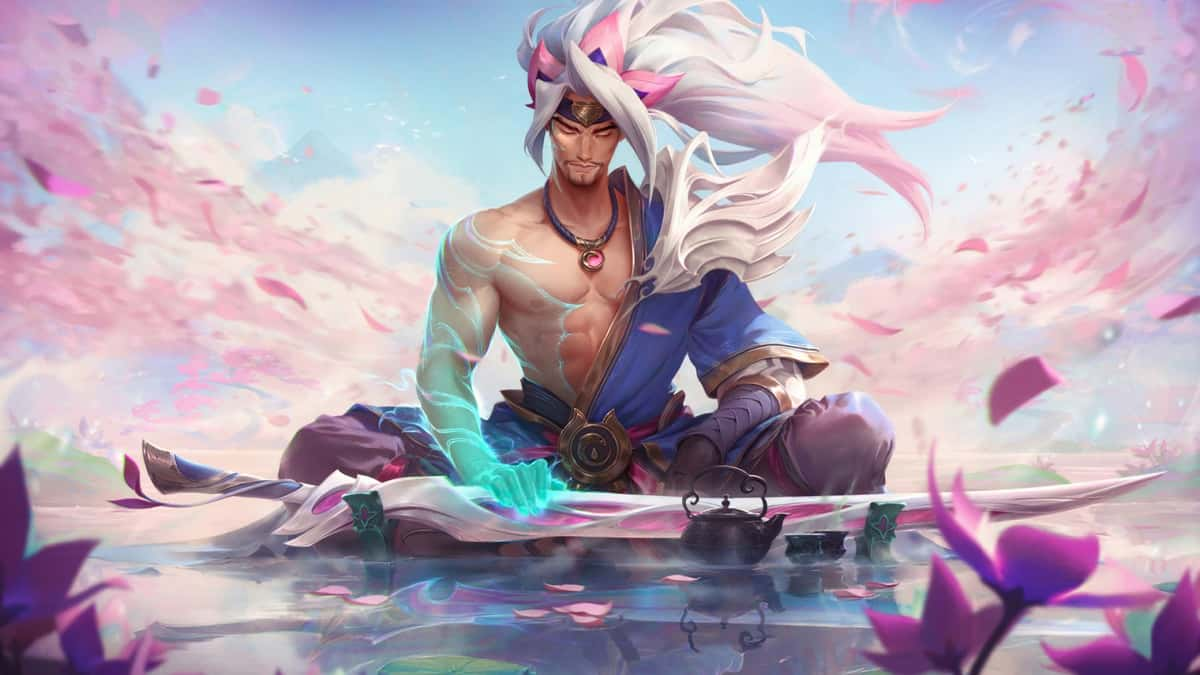 Spirit Blossom Yasuo splash art