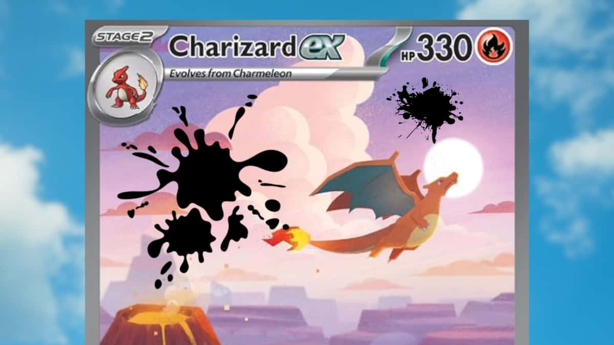 pokemon tcg charizard ex ink blot