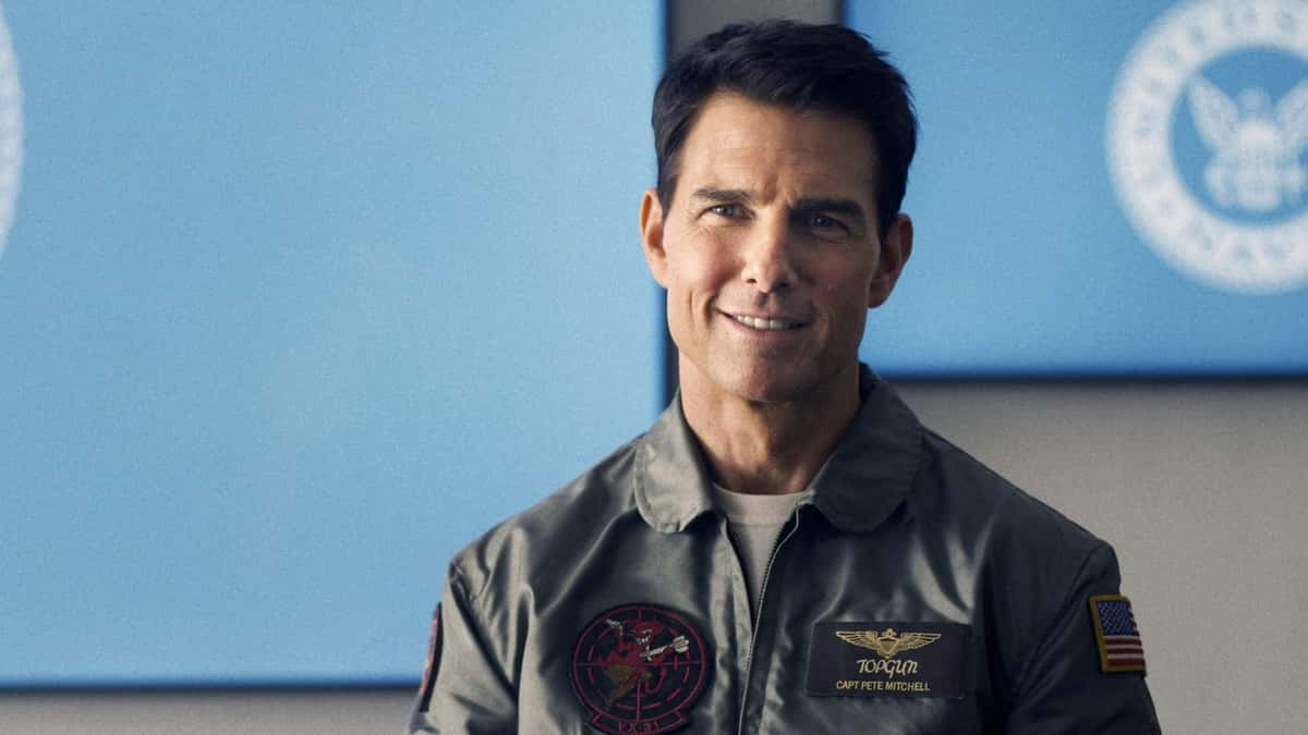 Tom Cruise as Maverick in Top Gun Maverick