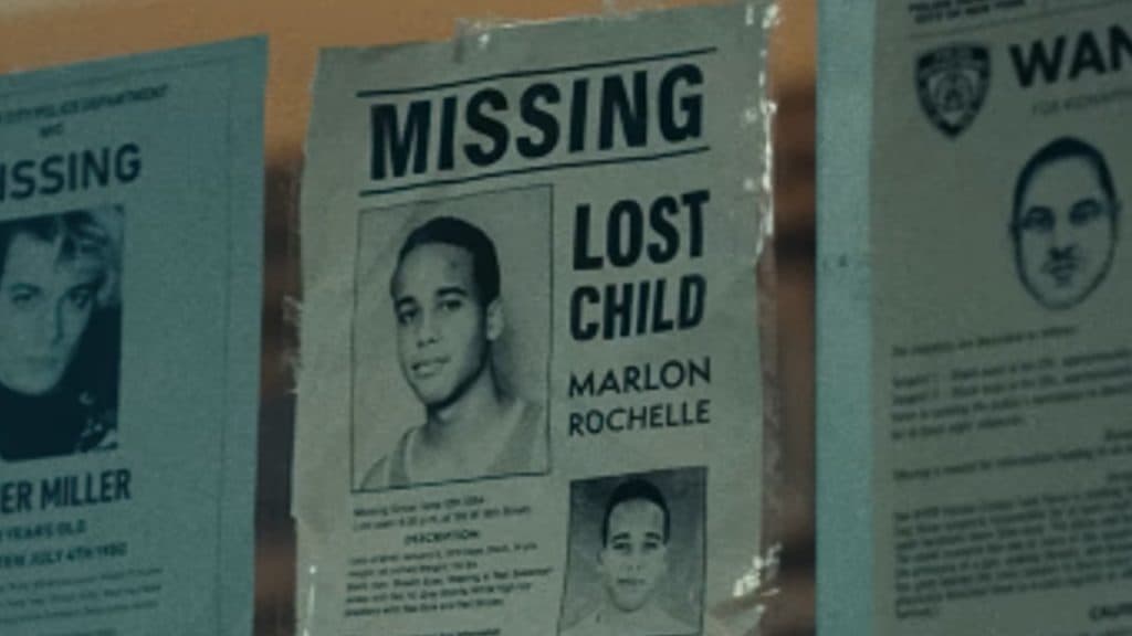 A missing poster for Marlon in Eric