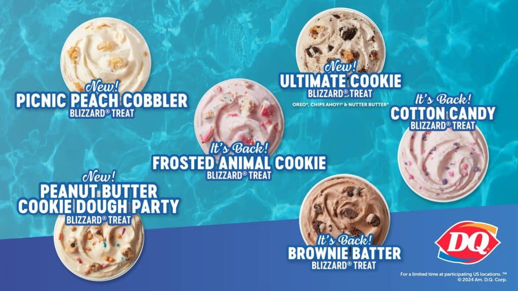 summer blizzard flavors at DQ