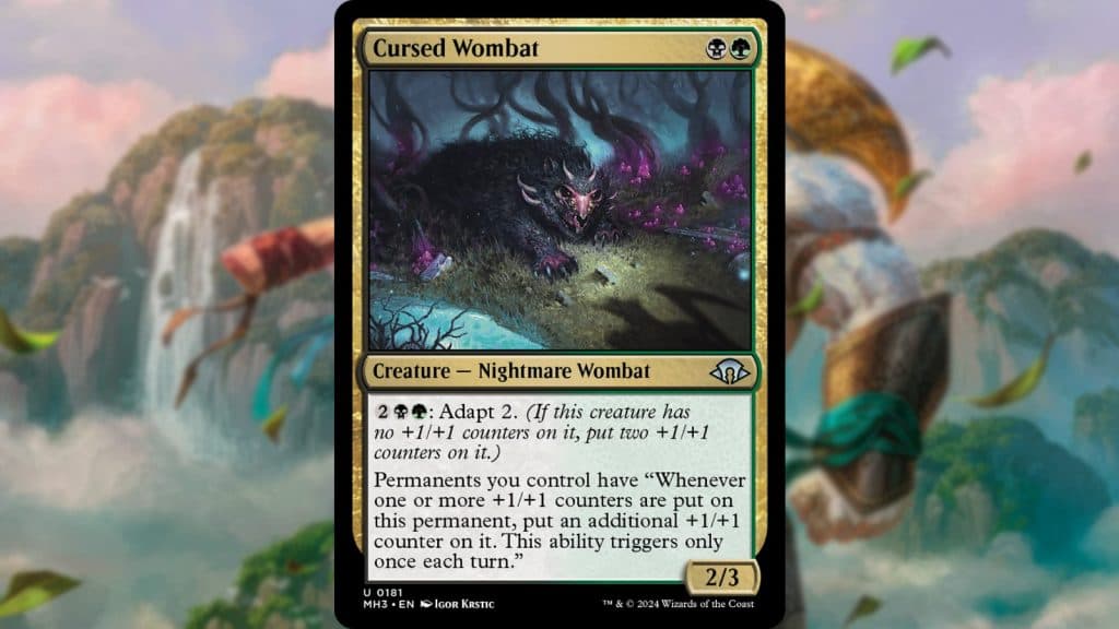 Modern Horizons 3 Cursed Wombat