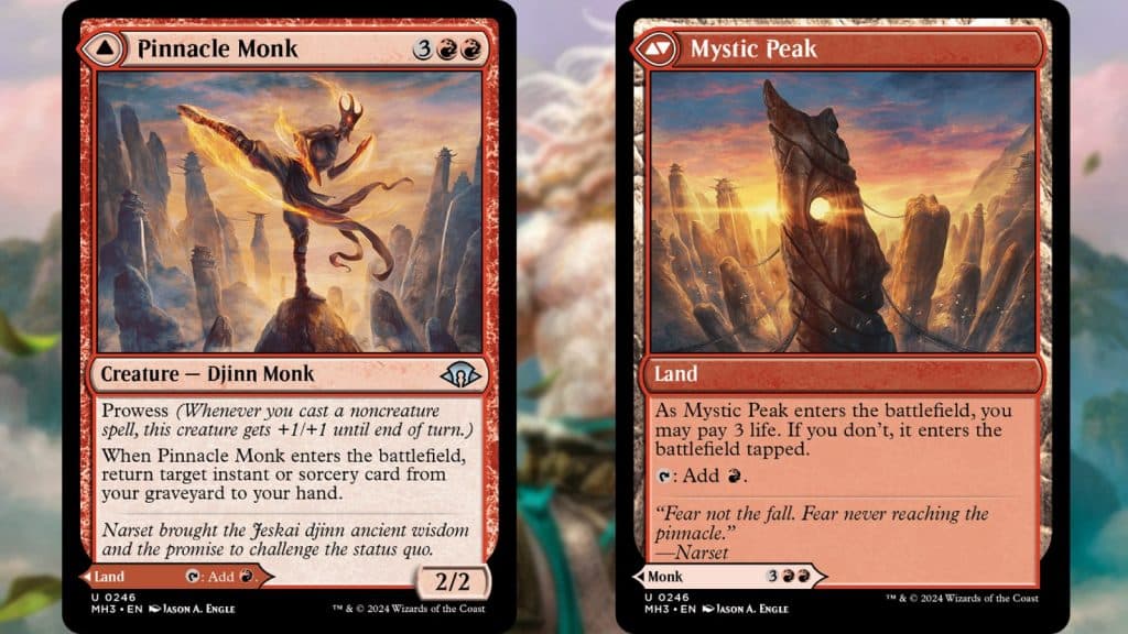 Modern Horizons 3 Mystic Peak and Pinnacle Monk