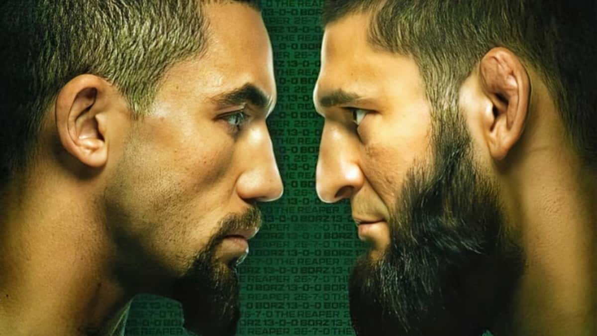 Robert Whittaker vs Khamzat Chimaev fight poster