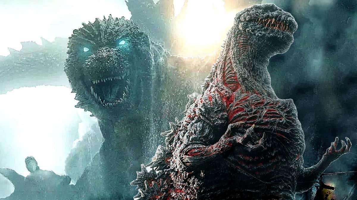 Stills from Godzilla Minus One and Shin Godzilla