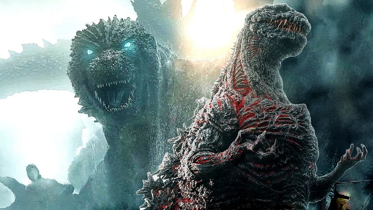 Stills from Godzilla Minus One and Shin Godzilla