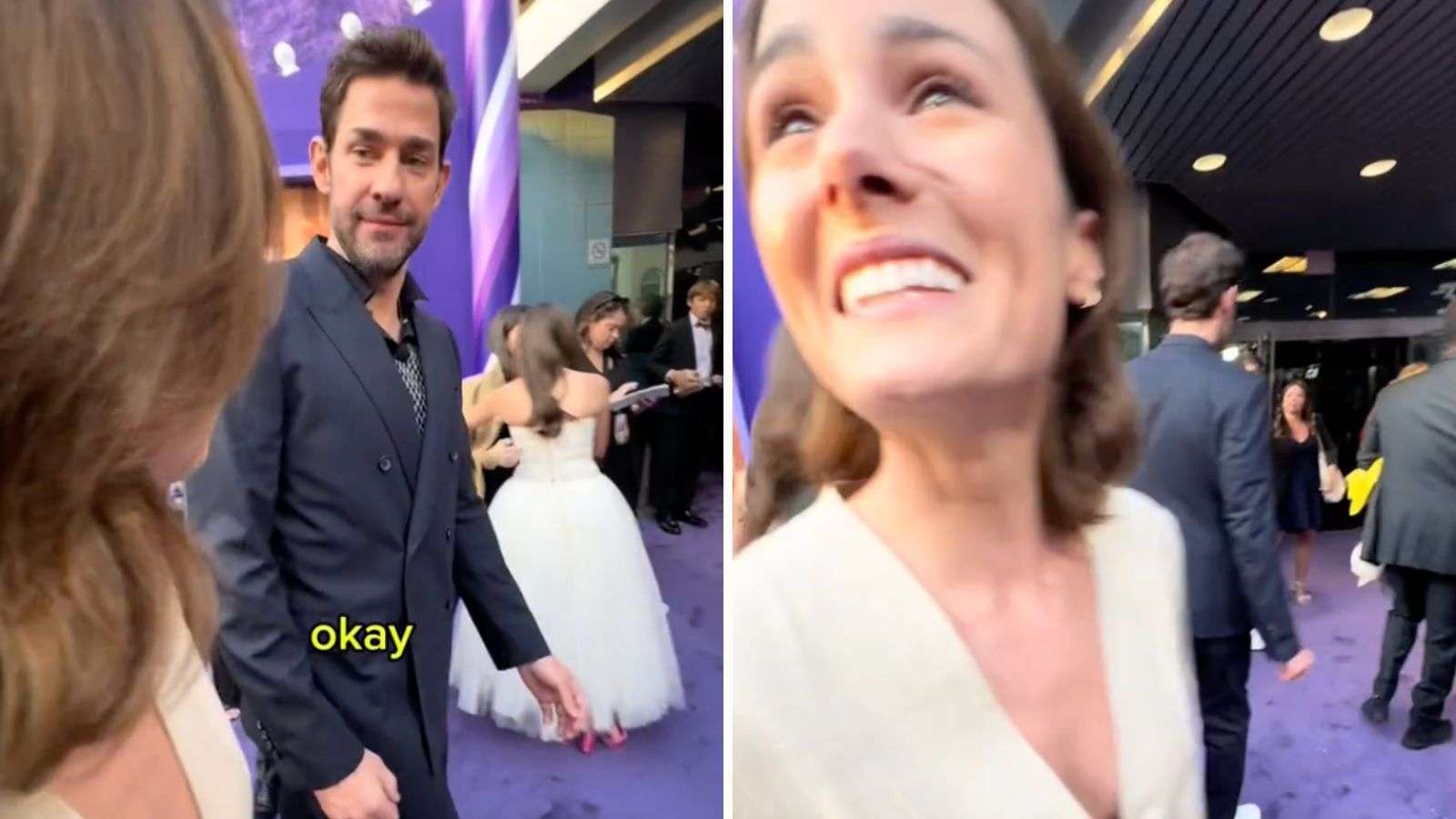 John Krasinski brushes off TikTok interviewer