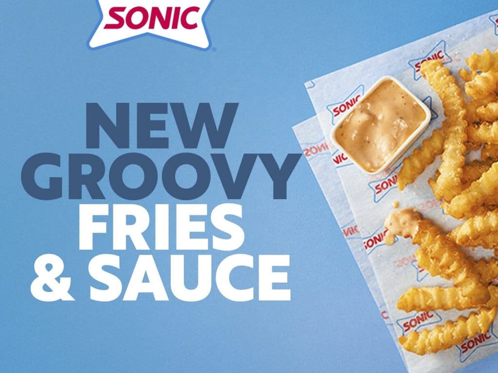 groovy fries and sauce