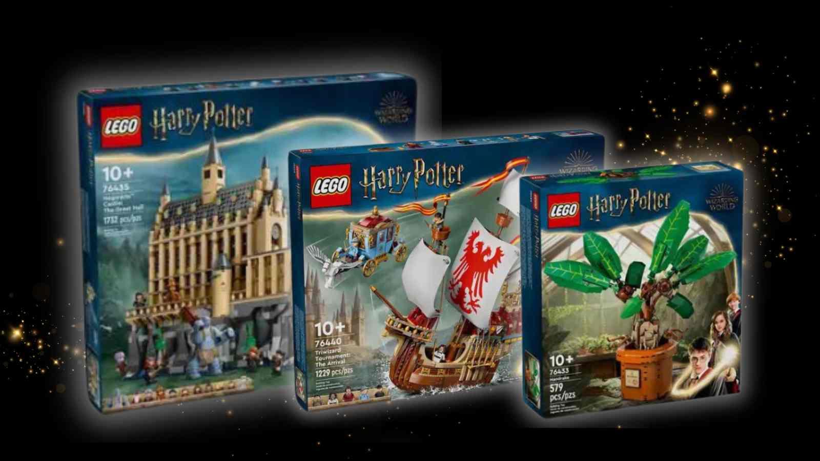 Three of the new LEGO Harry Potter sets