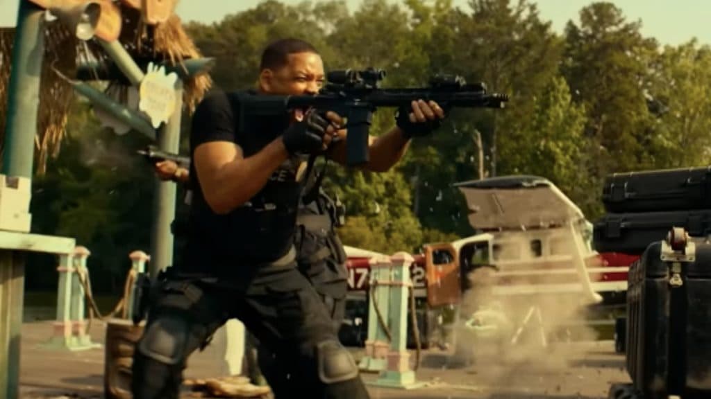 Will Smith holds a gun in Bad Boys: Ride or Die