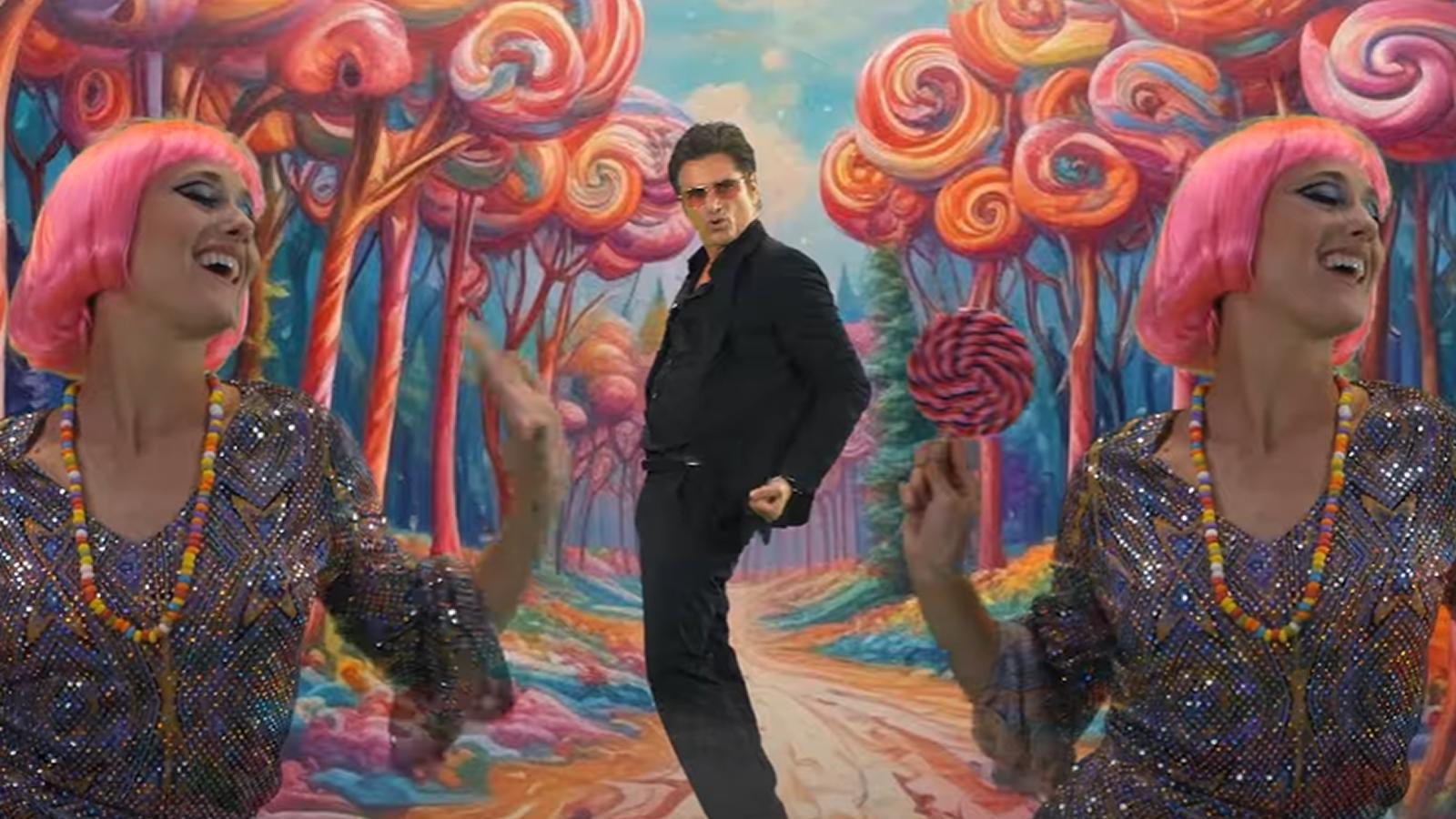 Actor John Stamos performing the opening number of 'Willys Candy Spectacular.'