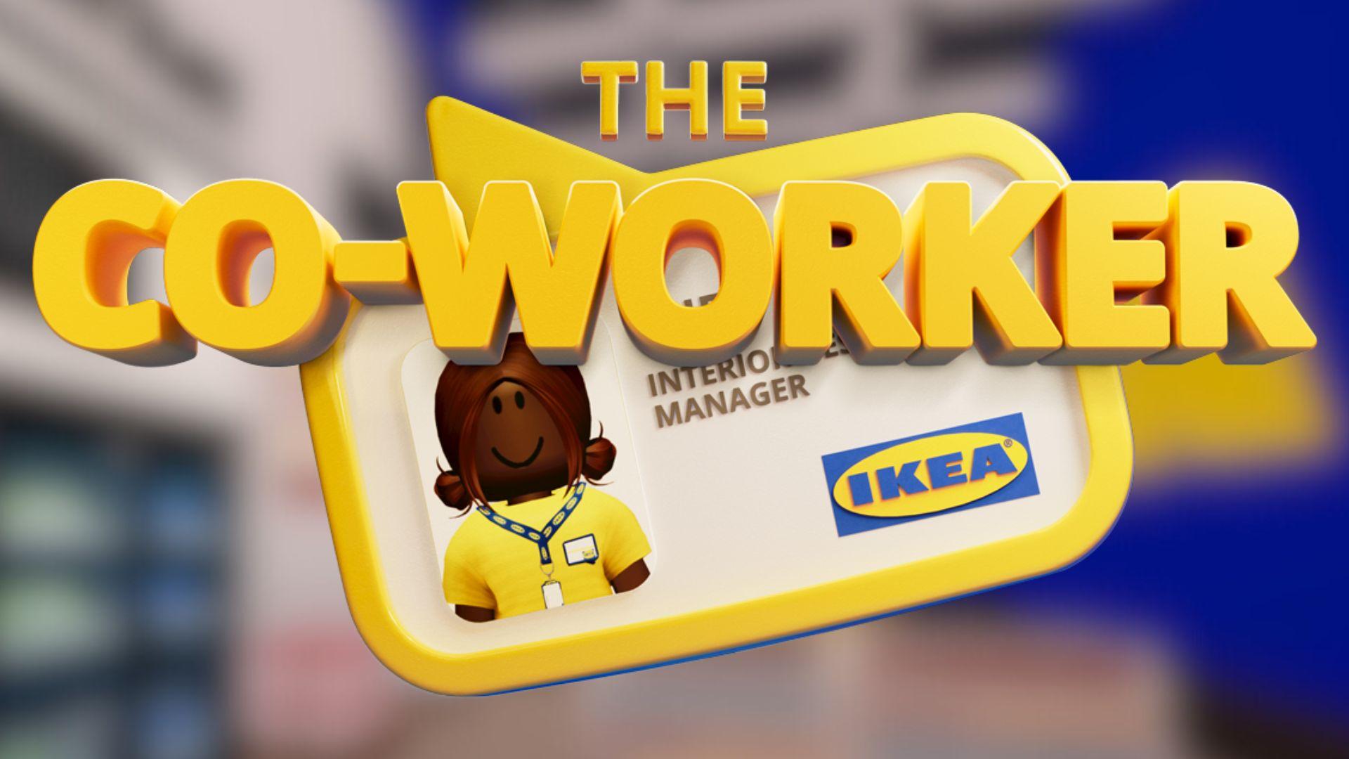 cover art for IKEA's The Co-Worker Game on Roblox.