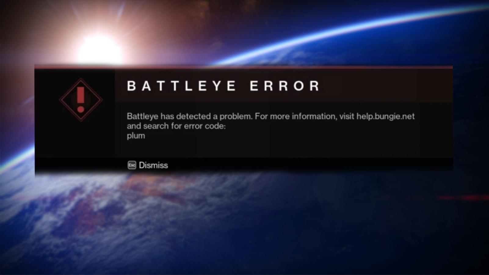 Destiny 2 plum error
