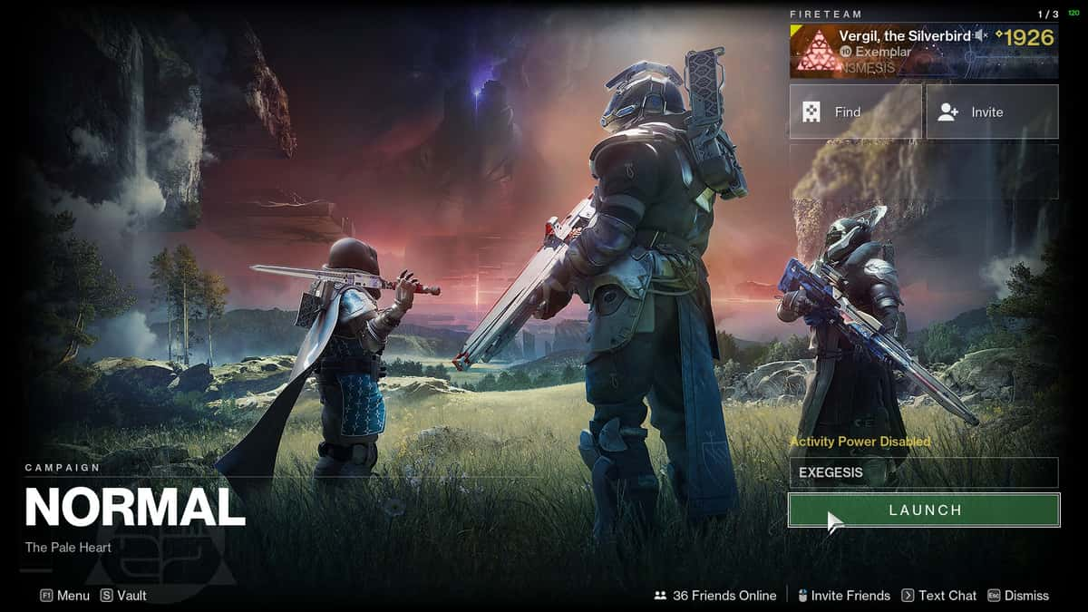 A screenshot from the game Destiny 2