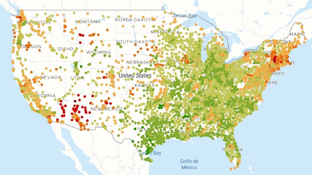 Map of Big Mac prices