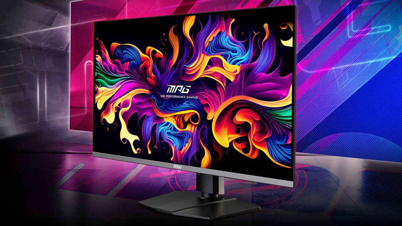 Official image of the MSI MEG 321URX QD-OLED monitor.