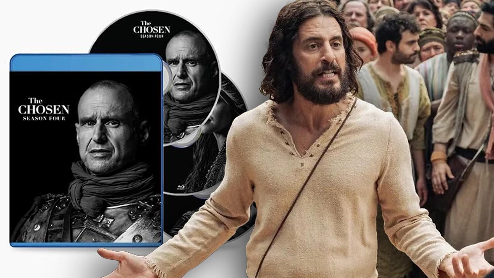 Jonathan Roumie as Jesus in The Chosen and the Season 4 Blu-ray