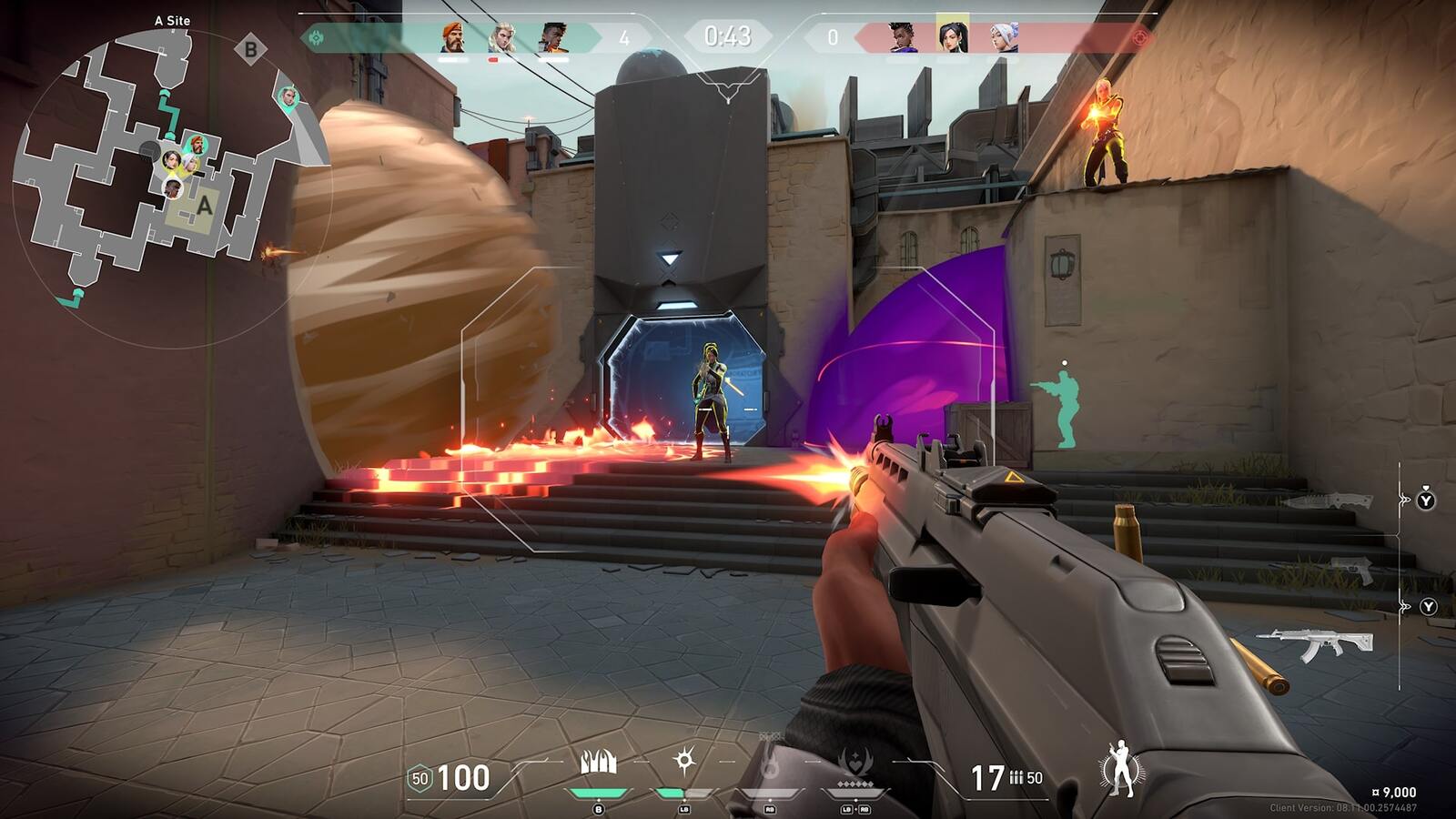 an image of Valorant console beta gameplay