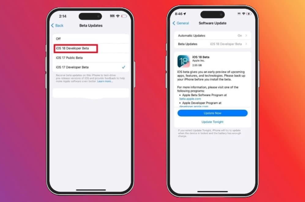 steps to install iOS 18 beta on iPhone