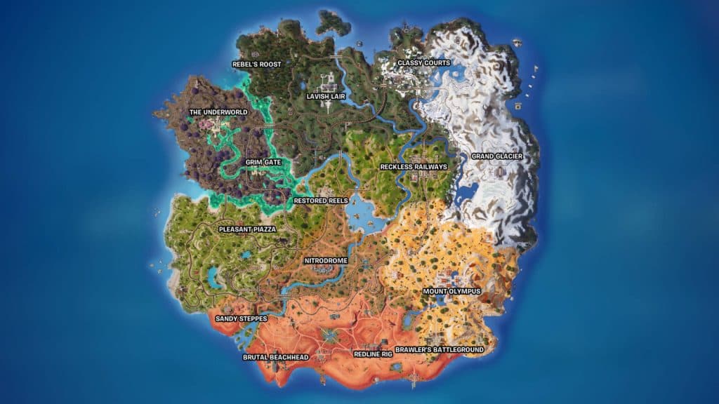 Fortnite Chapter 5 Season 3 map