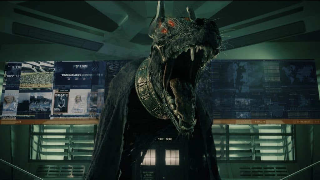 Sutekh on the TARDIS in Doctor Who: The Legend of Ruby Sunday