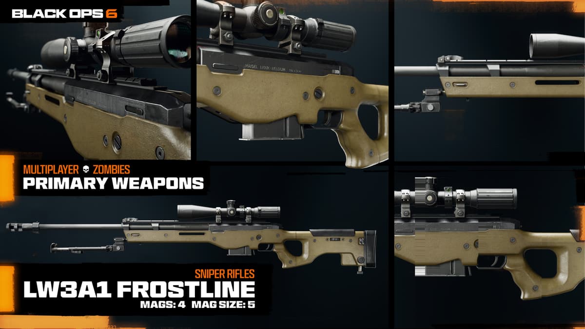 Melhor carregamento de zona de guerra LW3A1 Frostline: configuração de classe, acessórios, vantagens