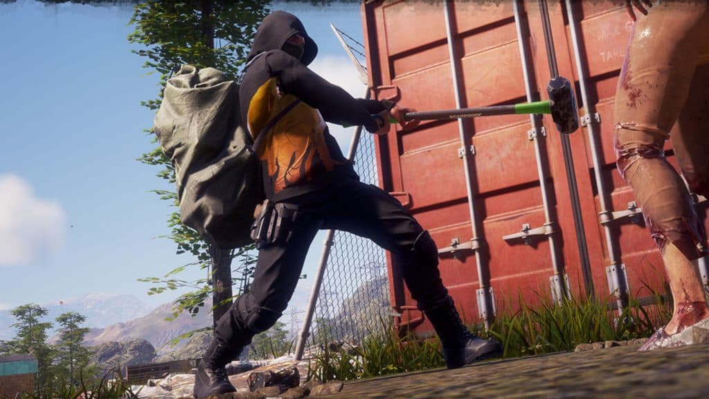 A man attacks a zombie in State of Decay 2