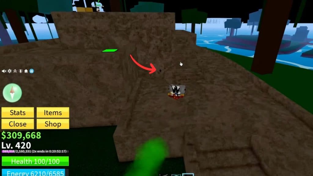 Saber Sword Expert location in Blox Fruits