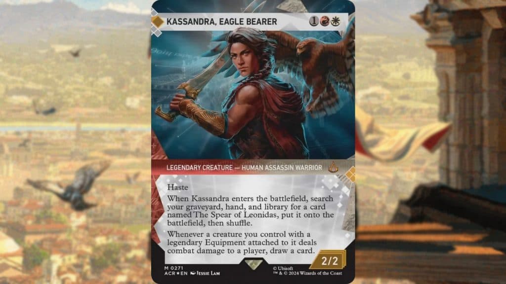 MTG Assassin's Creed Kassandra Eagle Bearer card