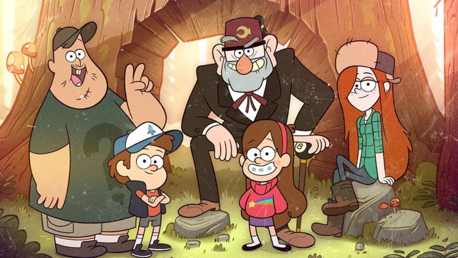 The cast of Gravity Falls